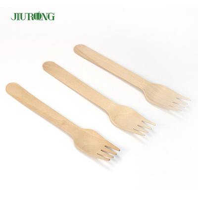 Conjunto de talheres descartáveis ​​de bambu, talheres de madeira, garfo, 95 mm