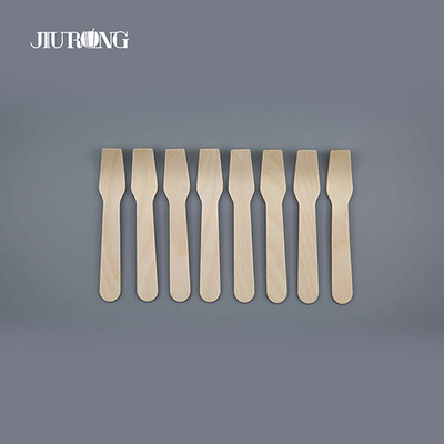 Talheres descartáveis ​​de madeira biodegradáveis ​​personalizados talheres compostáveis ​​140mm