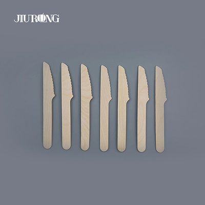 Talheres descartáveis ​​de madeira biodegradáveis ​​personalizados talheres compostáveis ​​140mm