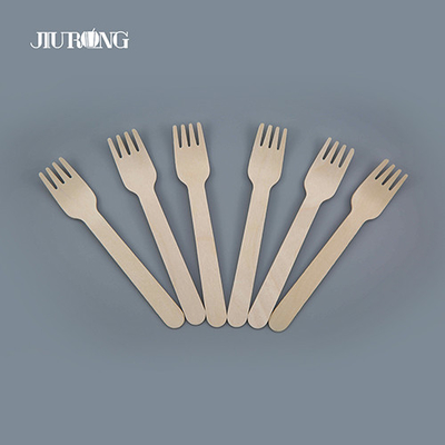 Talheres descartáveis ​​de madeira biodegradáveis ​​personalizados talheres compostáveis ​​140mm
