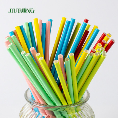 Papel biodegradável feito sob encomenda Straw For Coffee Drink Bendable 150mm