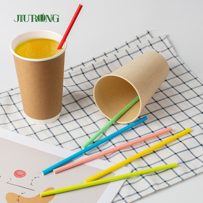 Papel biodegradável feito sob encomenda Straw For Coffee Drink Bendable 150mm
