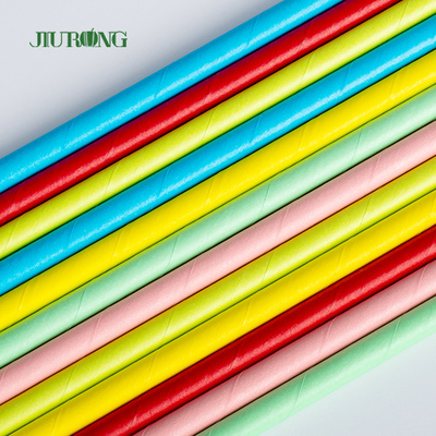 Papel biodegradável feito sob encomenda Straw For Coffee Drink Bendable 150mm