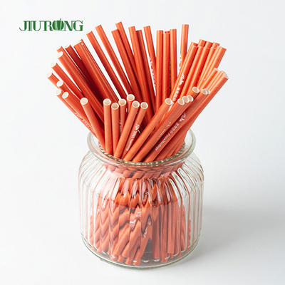 Papel biodegradável reto feito sob encomenda Straw For Fast Food LFGB