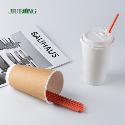 Papel biodegradável reto feito sob encomenda Straw For Fast Food LFGB