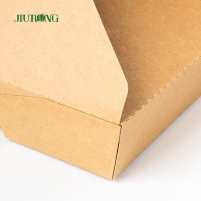 Recipiente de empacotamento biodegradável do papel de embalagem Togo Box Fast Food Takeaway