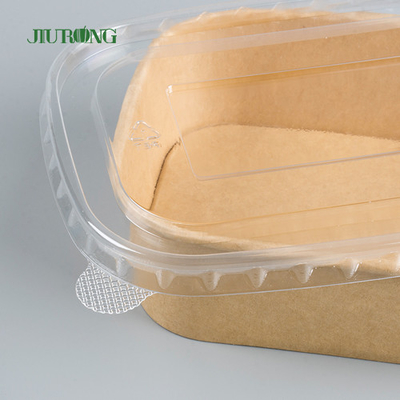 A única parede leva embora a bacia de salada do papel de embalagem de recipiente de alimento que empacota com tampa do ANIMAL DE ESTIMAÇÃO