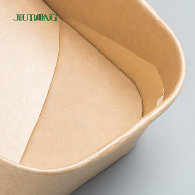 A única parede leva embora a bacia de salada do papel de embalagem de recipiente de alimento que empacota com tampa do ANIMAL DE ESTIMAÇÃO