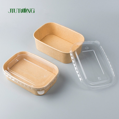 A única parede leva embora a bacia de salada do papel de embalagem de recipiente de alimento que empacota com tampa do ANIMAL DE ESTIMAÇÃO