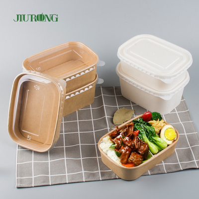 A única parede leva embora a bacia de salada do papel de embalagem de recipiente de alimento que empacota com tampa do ANIMAL DE ESTIMAÇÃO