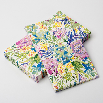 Costume colorido Compostable do produto comestível de guardanapo de papel da flor