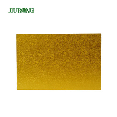 Base de papelão dourado grande placa de bolo retangular 11 polegadas Certificação BSCI