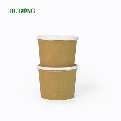 Tigela de papel biodegradável de grau alimentício reciclável 30 onças copo de papel para sorvete